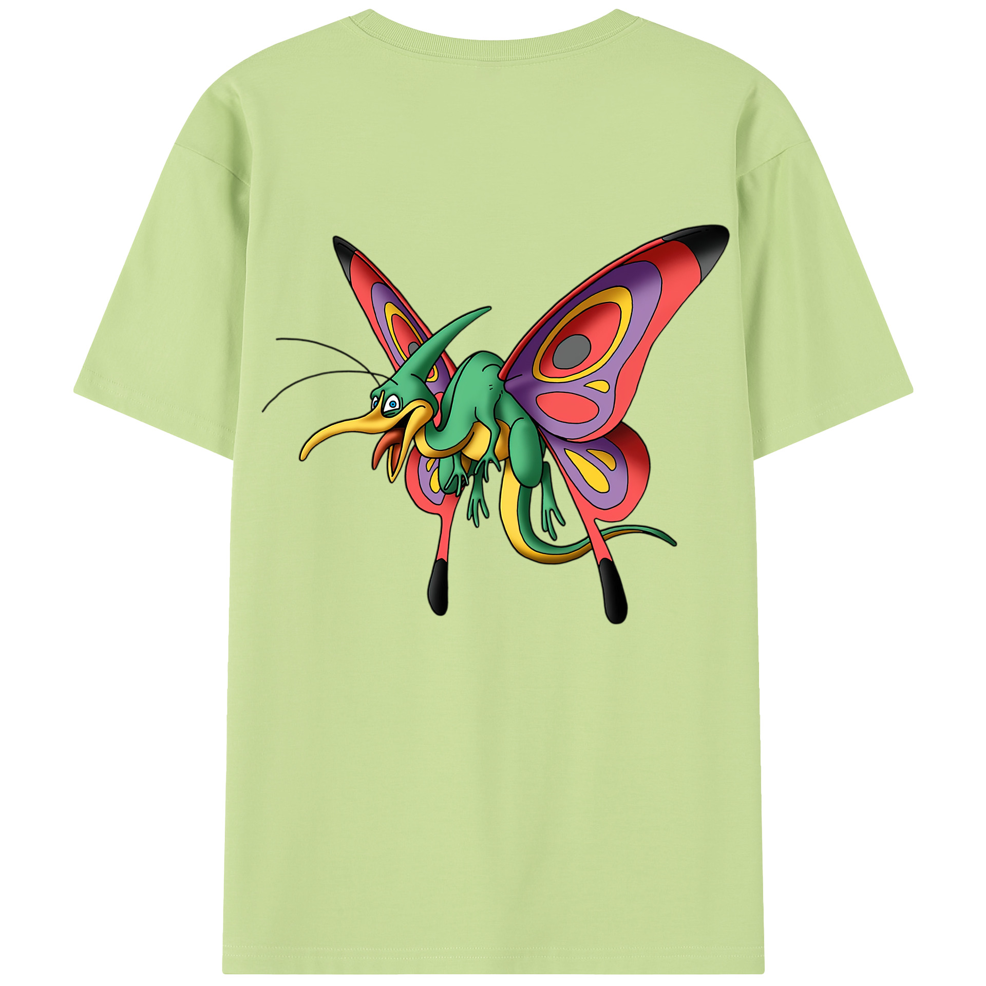 （画像用） ドラゴンクエスト Doragon Kuesuto Dragon Quest 綿100％半袖Tシャツ（背面プリント）